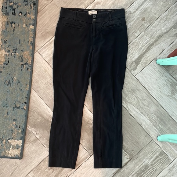 Anthropologie Essential Slim Kick Flare Pants - Picture 7 of 9